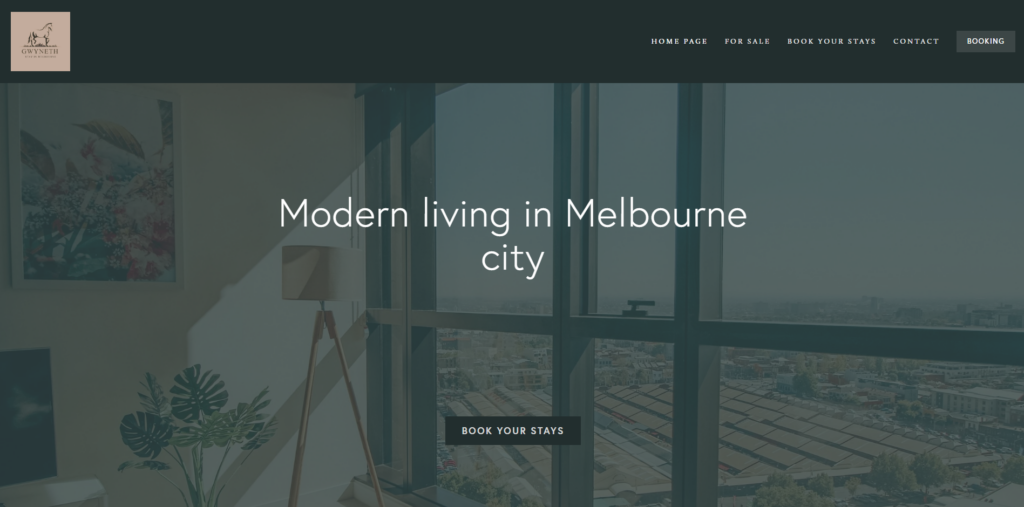 Stay in Melbourne by Gwyneth homepage
